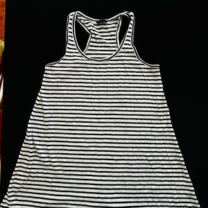 J. Crew Black and White Striped Top